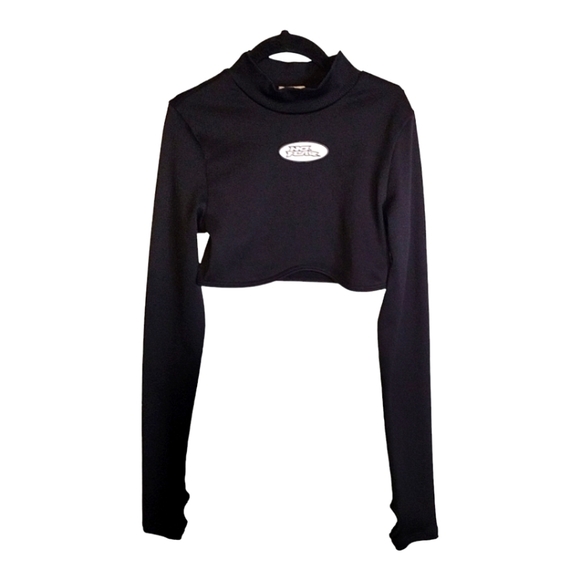 No fear Colab H&M ribber stretchy crop top - Picture 1 of 5